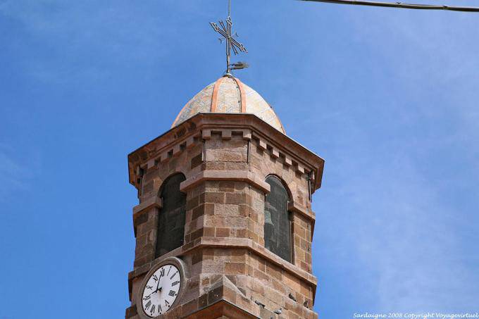Chiaramonti Tzaramonte church, the belfry - Sardinia