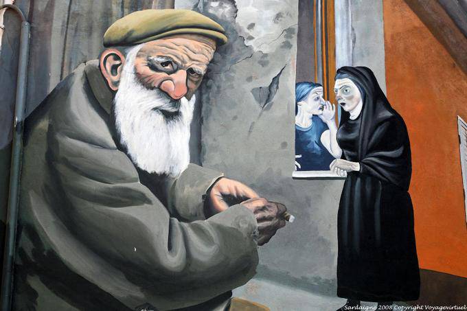 Chiaramonti, via della Resistenza - Sardinia