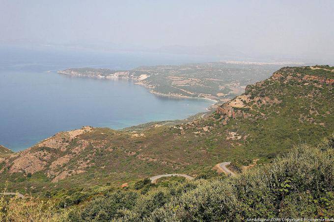 From the heights of the coast, Alghero views - Sardinia