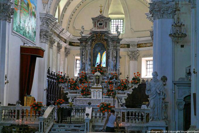 Cuglieri, Chiesa della Madonna della Neve, main altar - Sardinia