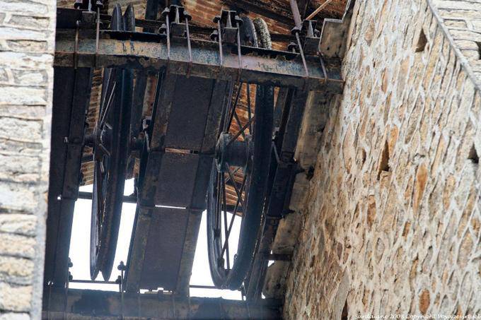 Ingurtosu, Naracauli, pulleys headframe, mine ruins - Sardinia