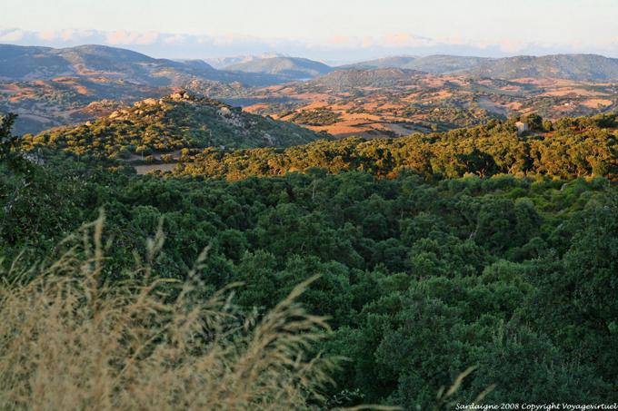 Luras landscape with Lake Liscia off - Sardinia