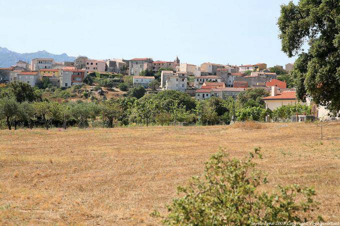 Luras, General view of the city - Sardinia
