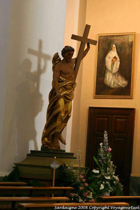Nuoro, Cathedral of Santa Maria della Neve, shadow of Christ - Sardinia