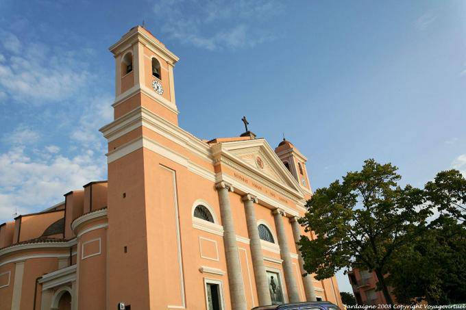 Nuoro, Cathedral of Santa Maria della Neve, outdoor panorama - Sardinia