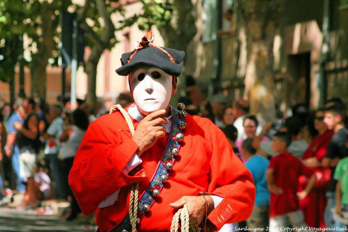 Nuoro, Festa del Redentore, Maschere Mamoiada doubtfully - Sardinia