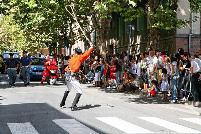 Nuoro, Festa del Redentore, Maschere Mamoiada Police lasso - Sardinia