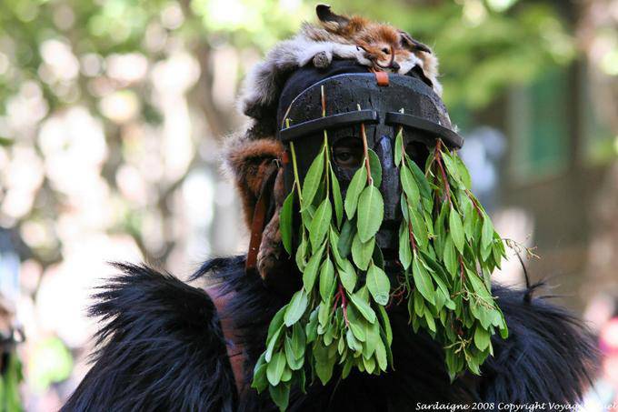 Nuoro, Festa del Redentore, ecological mask - Sardinia