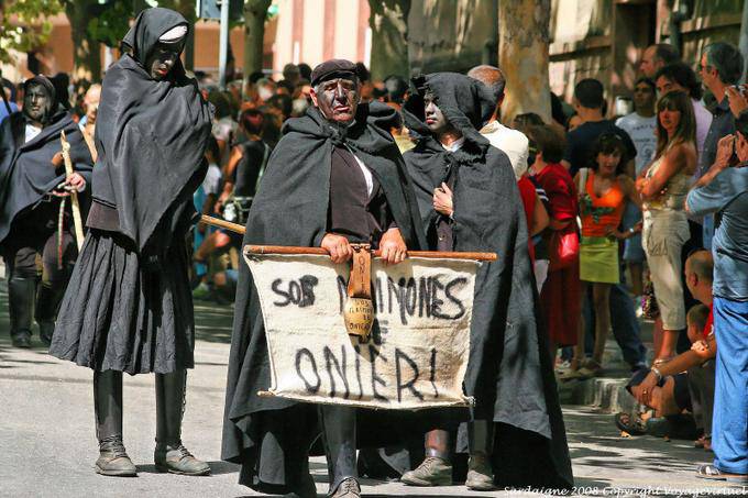 Nuoro, Festa del Redentore, sos Maimones of Onieri - Sardinia