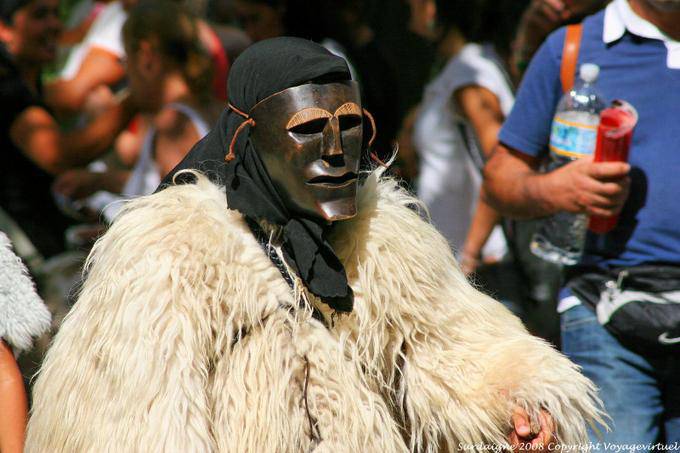 Nuoro, Festa del Redentore, sos Merdules Bezzos of Otzana, determined chin - Sardinia