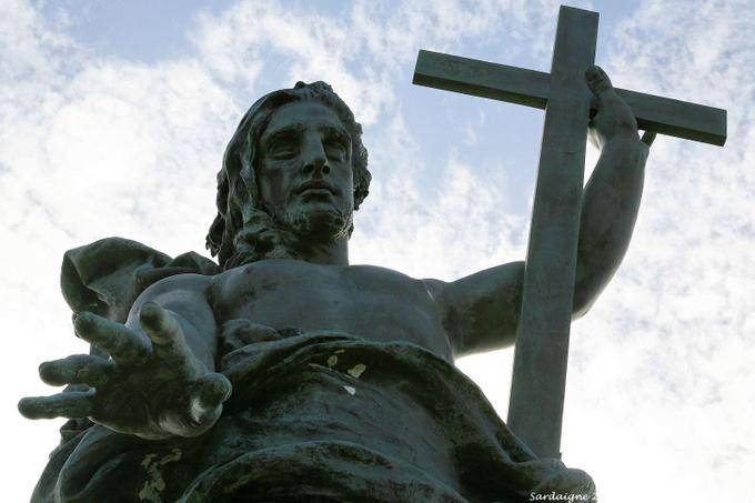 Nuoro, the Redentore close-up Monte Ortobene - Sardinia