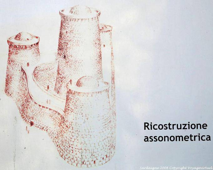Nuraghe Santu Antine, ricostruzione assonometrica - Sardinia
