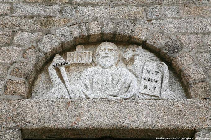 Olbia, San Paolo Apostolo, facade detail - Sardinia