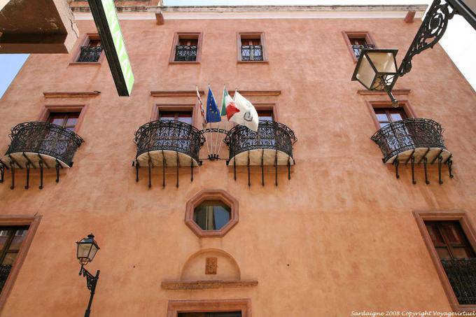 Oristano, Corso Umberto I, a facade - Sardinia