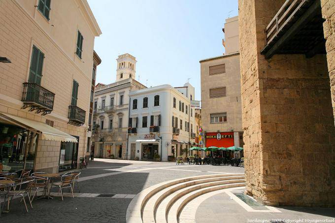 Oristano, Piazza Roma, rear view - Sardinia