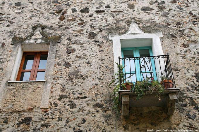 Orosei, windows in the city - Sardinia