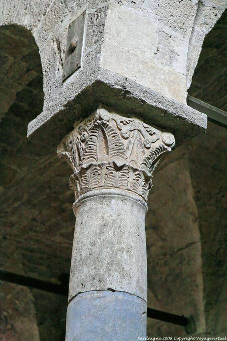 Santa Giusta, detail of a Basilica column - Sardinia
