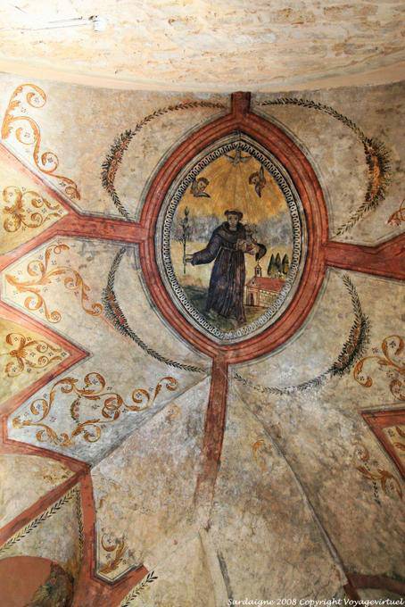 Santa Giusta, detail of a painting, Basilica Santa Justa Romanica - Sardinia