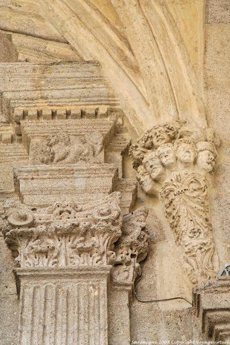 Sassari, Cathedral of San Nicola, sculptures retail - Sardinia