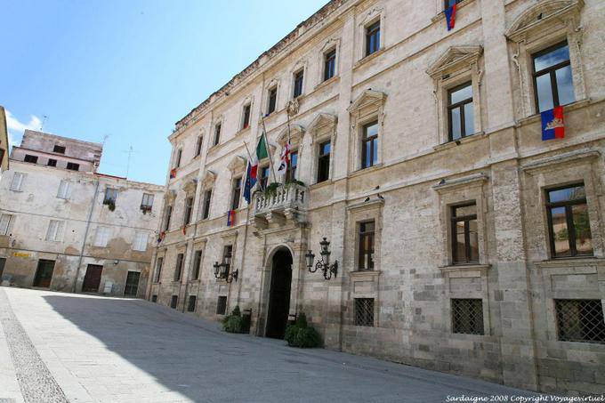 Sassari, via Santa Catarina, buiding - Sardinia
