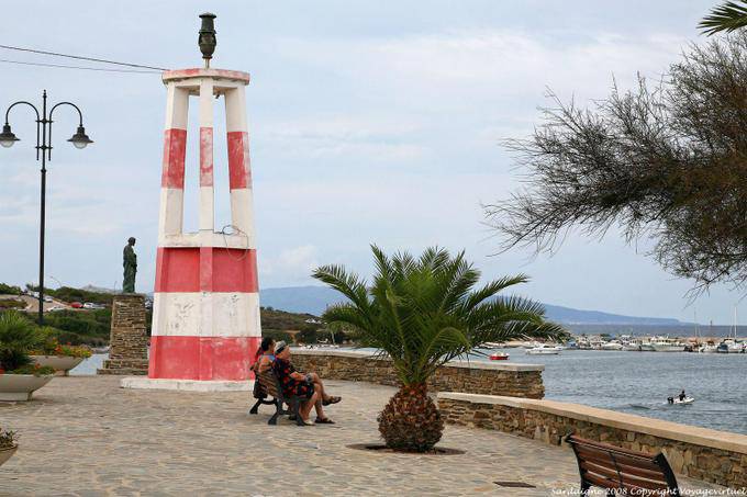 Stintino, the promenade on the seafront - Sardinia