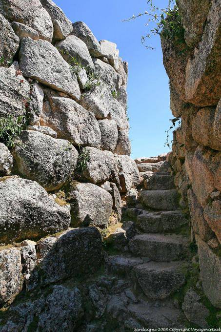 Stairs between the stones, nuraghe Maior, Tempio Pausania - Sardinia