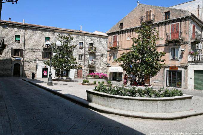 Tempio Pausania Piazza d'Italia - Sardinia