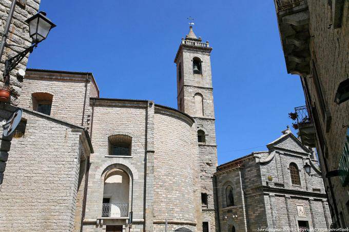 Tempio Pausania, San Pietro and its bell tower, general view - Sardinia