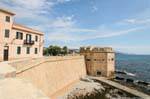 Alghero, bastioni Cristoforo Colombo, Torre San Giacomo, Sardinia.