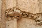 Alghero, detail of a sculpture on the wall, Cathedral of Santa Maria, Sardinia.