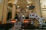 Alghero Cathedral Santa Maria, the pulpit and the altar, the presbytery, Sardinia.