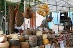 Arzachena Piazza Risorgimento, pecorino cheese and other cheese market, Sardinia.
