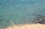 Transparent clear waters, Bosa coast in Alghero, Sardinia.