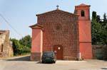 Bosa, Red Church of Sant'Antonio Extramuros, Sardinia.