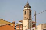 Santa Caterina di Pittinuri, church tower, Sardinia.