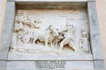 Cuglieri, Basilica of St. Mary of the Snow, oxcart, Sardinia.