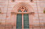 Fordongianus, the main gate of the Chiesa di Pietro Apostolo, Sardinia.