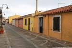 Golfo Aranci fishermen houses, Sardinia.