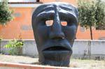Mamoiada, sculpture mask, Sardinia.