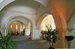 Monteleone Rocca Doria, Chiesa San Stefano, arcades, another interior view, Sardinia.