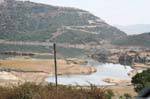 Monteleone Rocca Doria, lake at low water, Sardinia.
