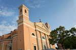 Nuoro, Cathedral of Santa Maria della Neve, outdoor panorama, Sardinia.