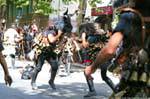 Nuoro, Festa del Redentore, Mamutzones Antigos Samugheo clash, Sardinia.