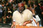 Nuoro, Festa del Redentore, sos Merdules Bezzos of Otzana, double mask, Sardinia.