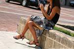 Oristano, legs and stiletto heels, Il Seminario, Sardinia.