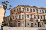 Oristano, Piazza Eleonora, palazzo Corrias, Sardinia.