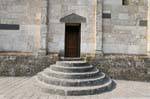 Santa Giusta, rounded steps, Basilica Santa Justa Romanica, Sardinia.