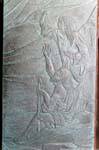 Basilica della Santissima Trinita di Saccargia, bas-relief on metal, Sardinia.