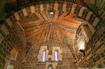 Basilica of the Holy Trinity of Saccargia, vault characteristic architecture, Sardinia.