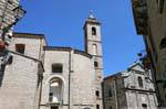 Tempio Pausania, San Pietro and its bell tower, general view, Sardinia.